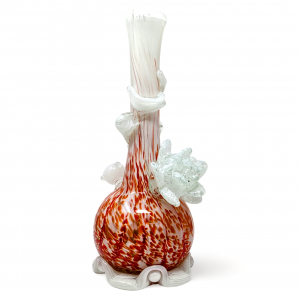 High Point Glass - 14" Snowy Blossom Climber Water Pipe - [MAHE-1413]